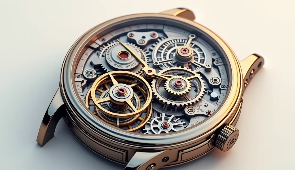 A person adjusting the pendulum of a grandfather clock.