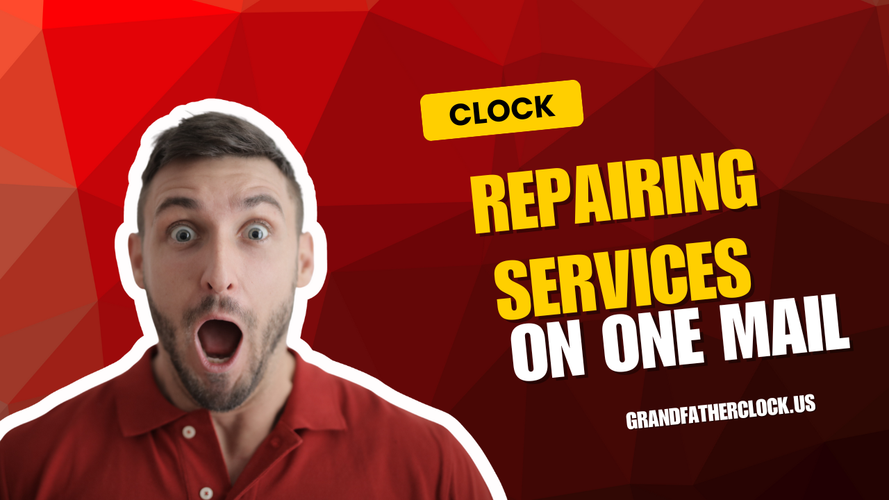 Close-up of pendulum adjustment during grandfather clock restoration