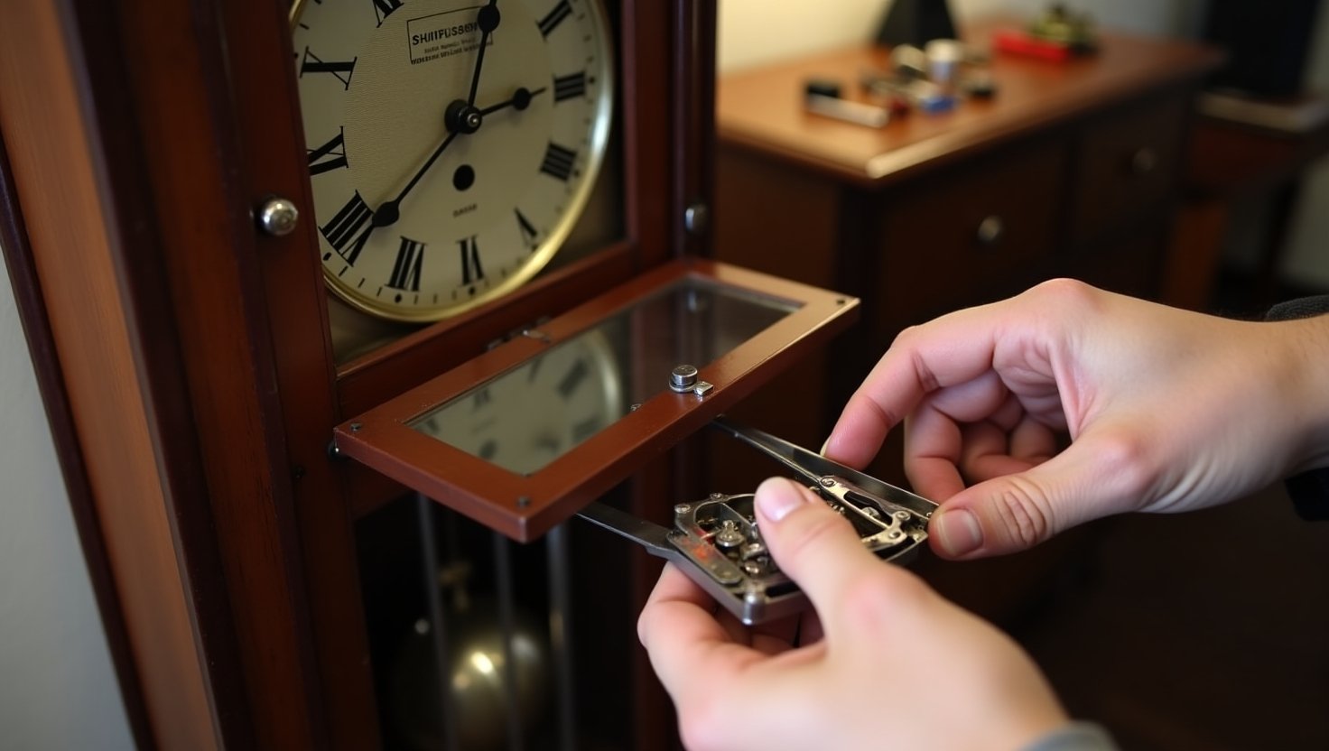 Replace Grandfather Clock Quartz Pendulum Mechanism