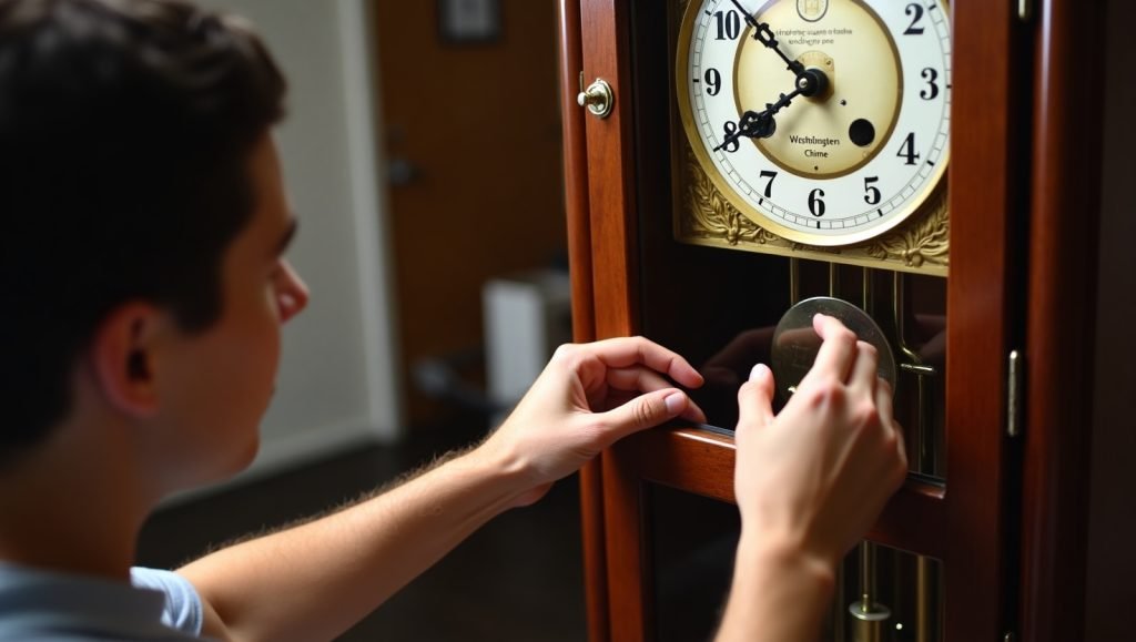 Replace Grandfather Clock Quartz Pendulum Mechanism