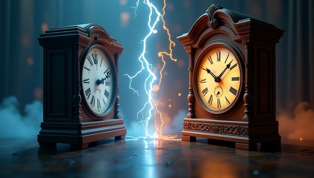 Skyscan Clock vs. Grandfather Clock 