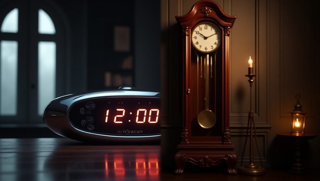 Skyscan Clock vs. Grandfather Clock 
