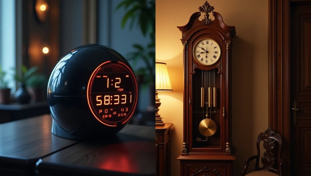 Skyscan Clock vs. Grandfather Clock