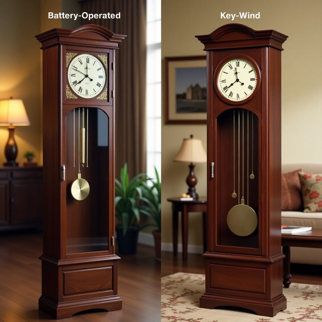 Battery vs Key Wind Grandfather Clocks Which One Suits You Best?
