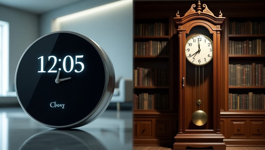 Flip Clocks vs Grandfather Clocks