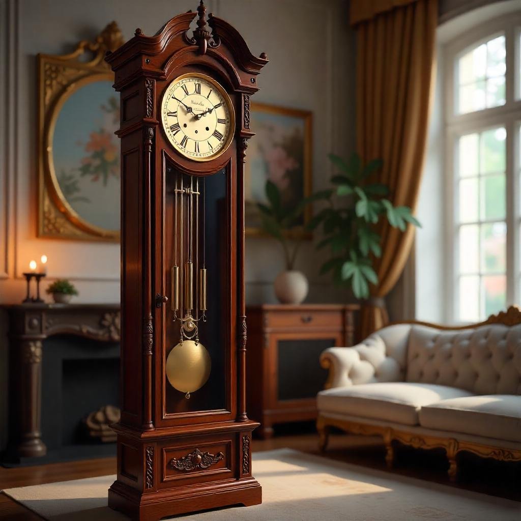 : Minimalist quartz wall clock with a sleek, frameless design and simple hour markers.