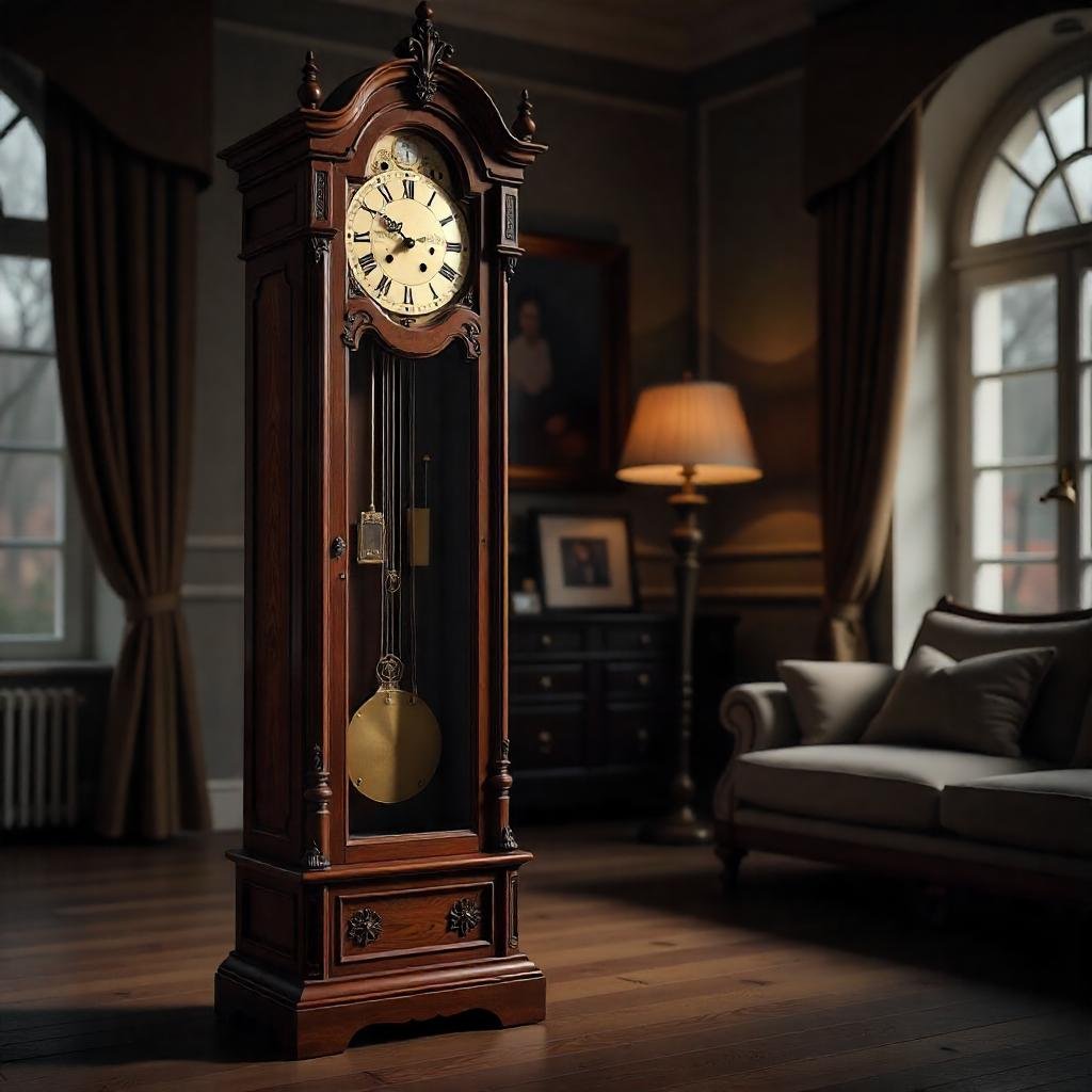 : Silent sweep battery quartz desk clock with a smooth, non-ticking second hand.

