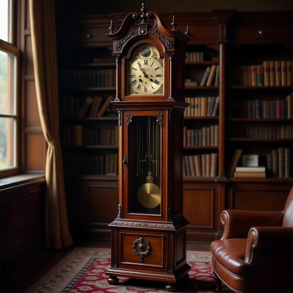 : Classic battery-operated quartz wall clock with a traditional round design.