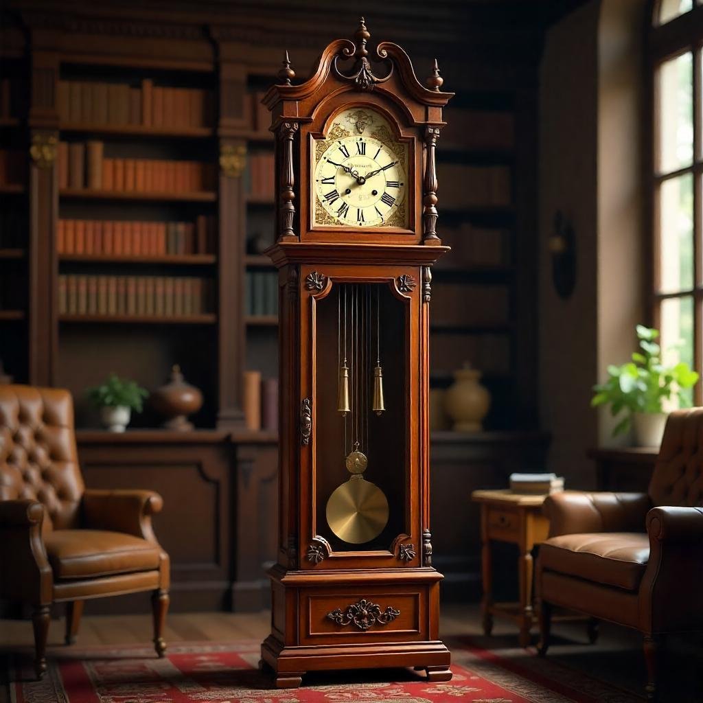 Digital quartz alarm clock with a bright LED display showing time, date, and temperature.