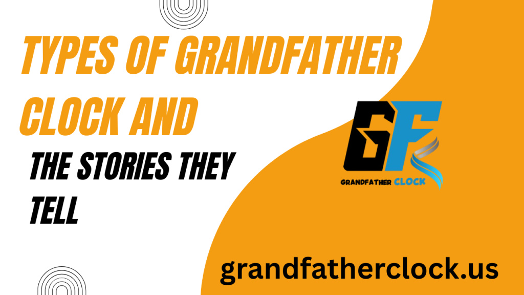 Antique wooden grandfather clocks of different types lined up, each with unique design and historical charm.