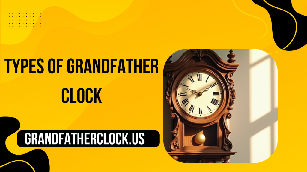 Antique and artistic grandfather clocks with unique carvings, astronomical dials, and rustic finishes displayed in a heritage-style interior.
