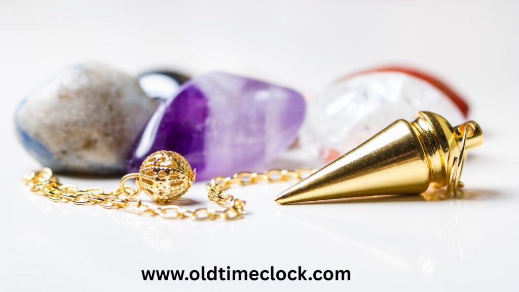 Antique brass grandfather clock pendulum and replacement kit with elegant finish.