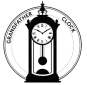 GrandfatherClock.us official logo featuring a classic black-and-white grandfather clock silhouette inside a circular frame with bold text